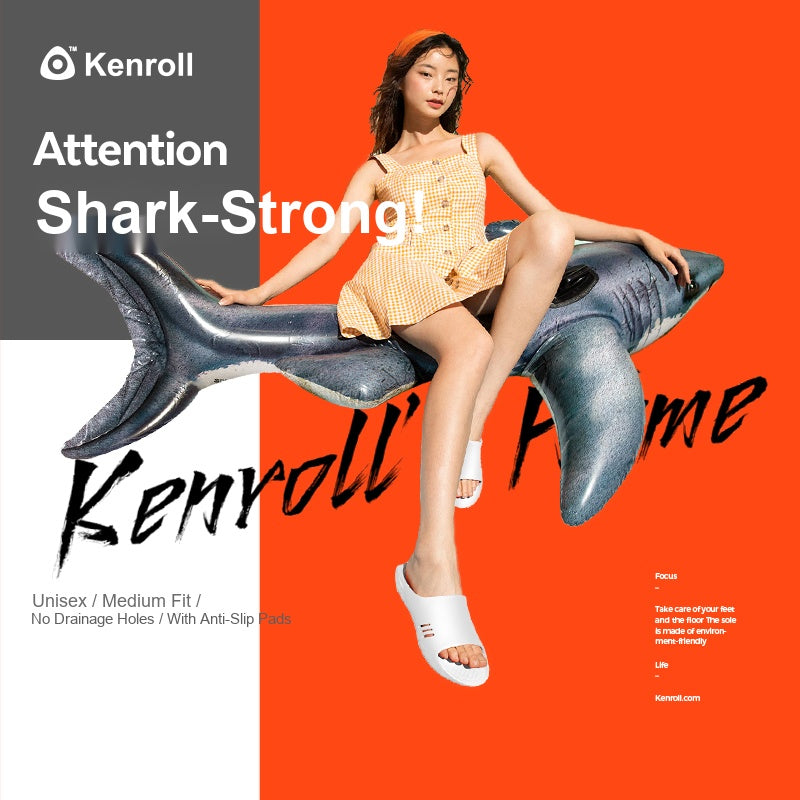 KENROLL K203 non-slip anti-bacterial thick sole shark slides - view 11