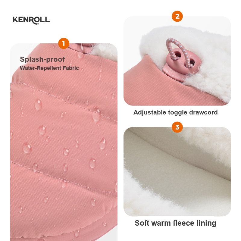 KENROLL K679 goose down plush lined winter slippers - view 9