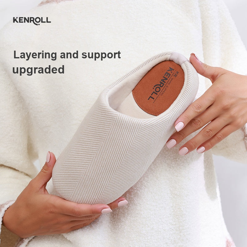 KENROLL K680 plush lined thick sole winter slippers - view 5