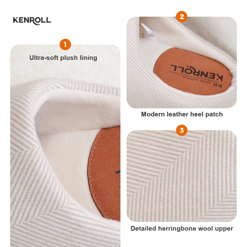 KENROLL K680 plush lined thick sole winter slippers - view 7